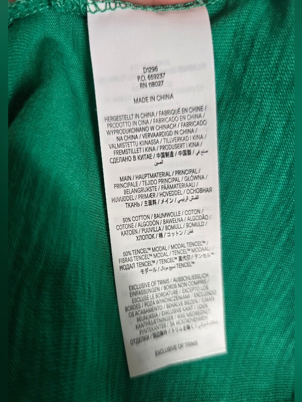 Boden Naomi Green V-Neck Short Sleeve Jersey Dress Pockets Knee 4R Length - Picture 14 of 14